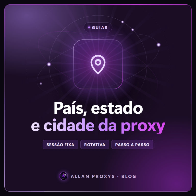 Como escolher país e cidade