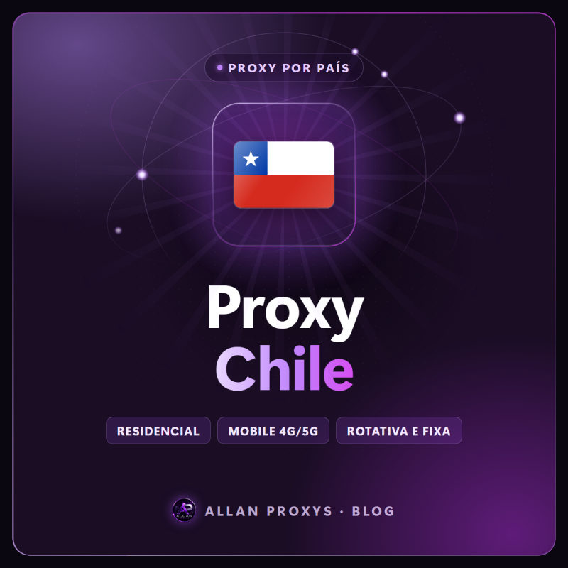 Proxy Chile: IP residencial e mobile do Chile